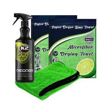 Super Dryer Lime Towel Set -  Járműszárító törölköző csomag
