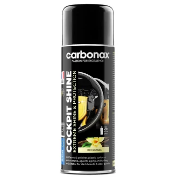 Carbonax Cockpit Shine - Fényes Műszerfalápoló Vanília Illattal