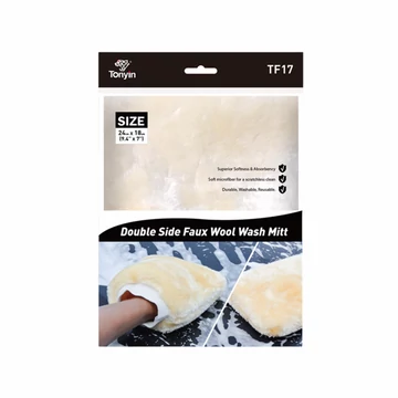 Tonyin Double Faux Wool Wash Mitt - műgyapjú mosókesztyű