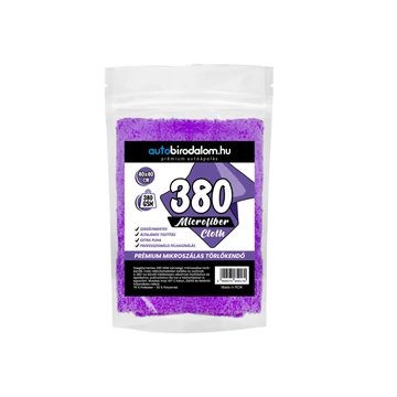 Microfiber Cloth 380 Purple - mikroszálas kendő 380gsm