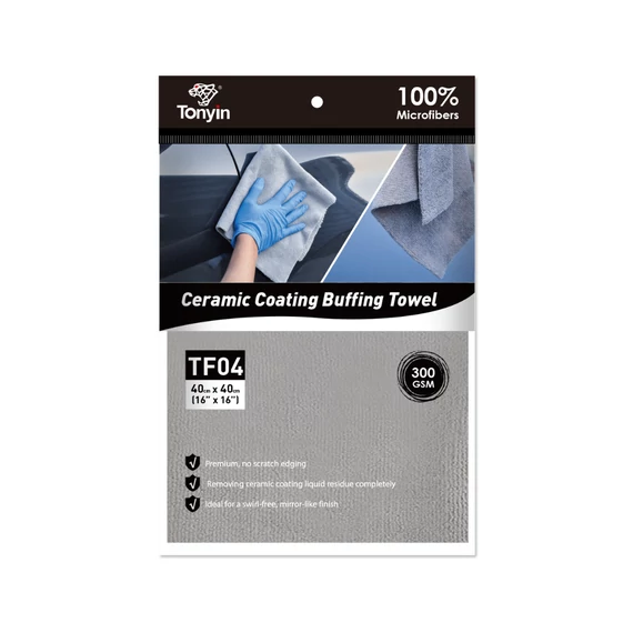 Tonyin Ceramic Coating Buffing Towel - Bevonat Visszatörlő Kendő 40x40cm 300gsm