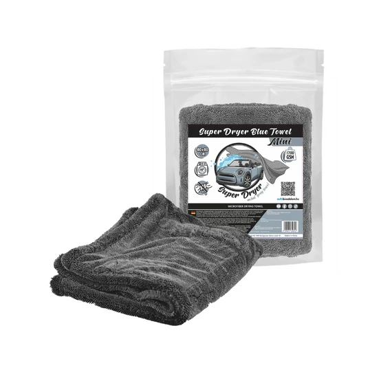 Super Dryer Mini Grey Towel - kétoldalas járműszárító törölköző 40x40cm