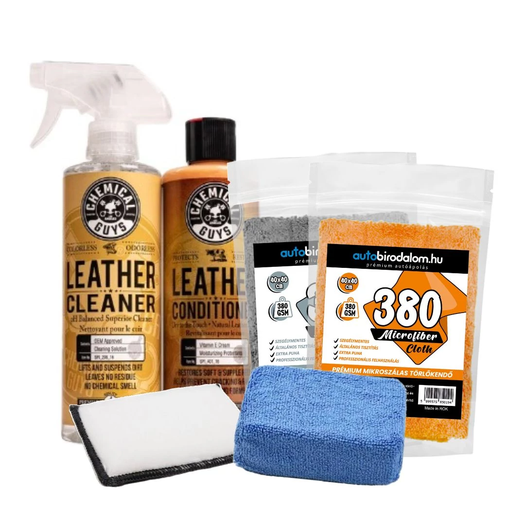 Chemical Guys Perfect Leather Set - bőrtisztító és ápoló csomag