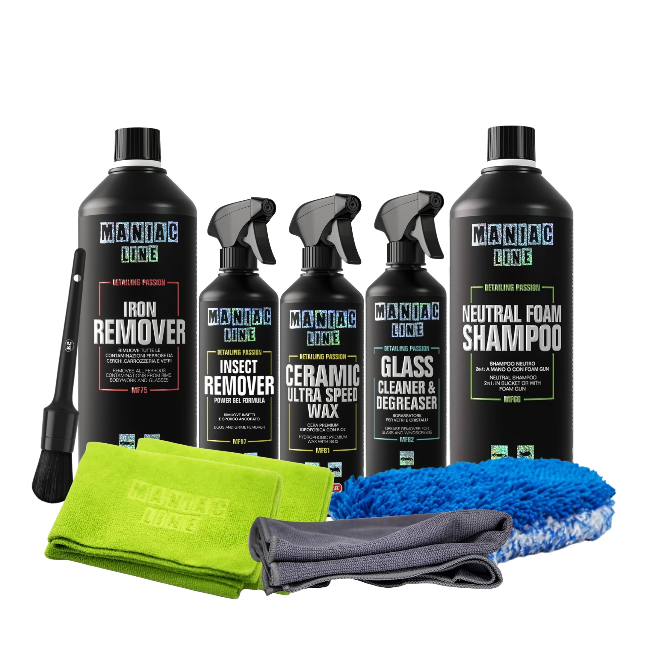 Maniac Line Exterior Cleaning Kit - Professzionális külső járműtisztító csomag