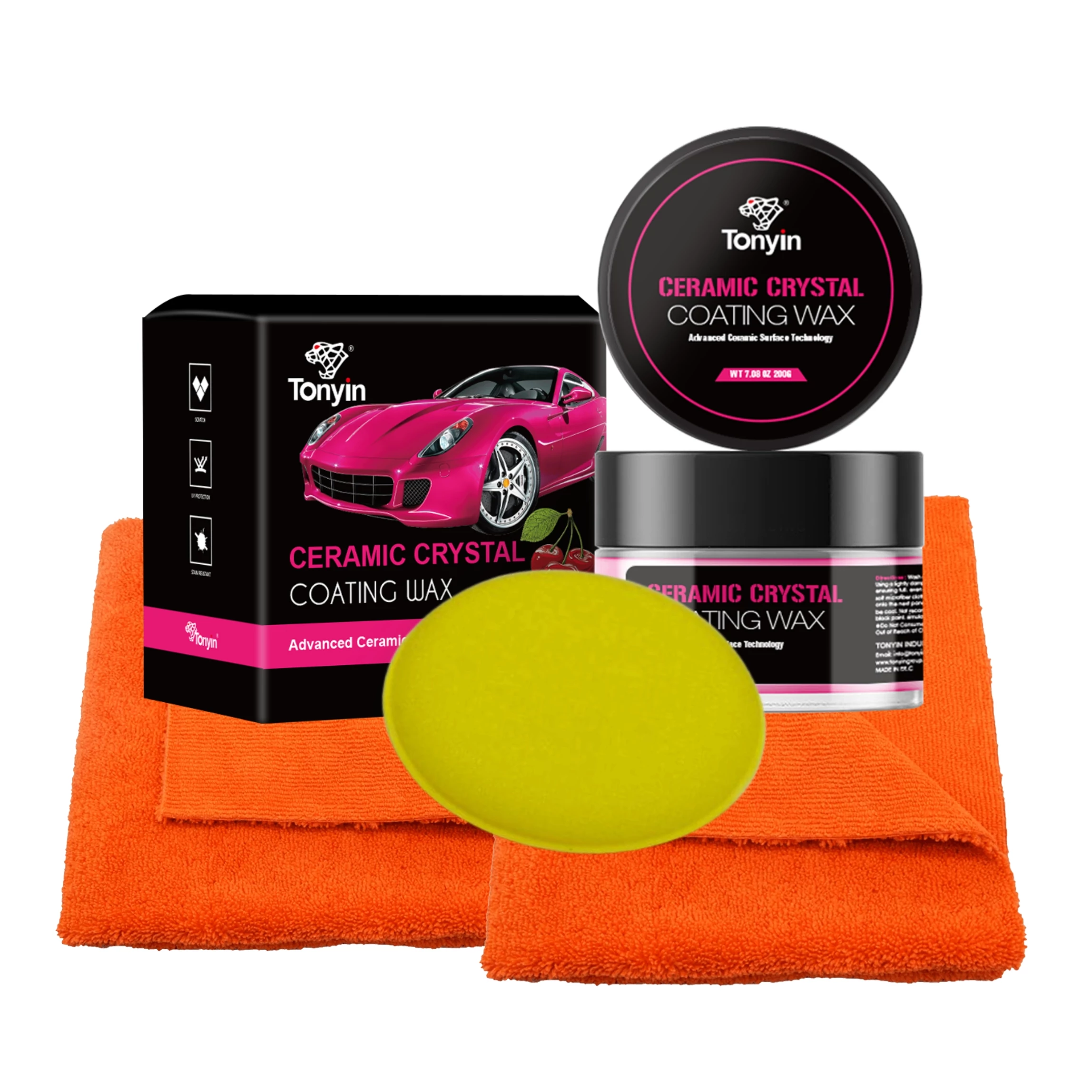Tonyin Ceramic Crystal Coating CHERRY WAX KIT - kerámiawax csomag 